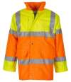 YK205 HVP303 Yoko Hi-Vis Contrast Jacket Yellow  / Orange colour image